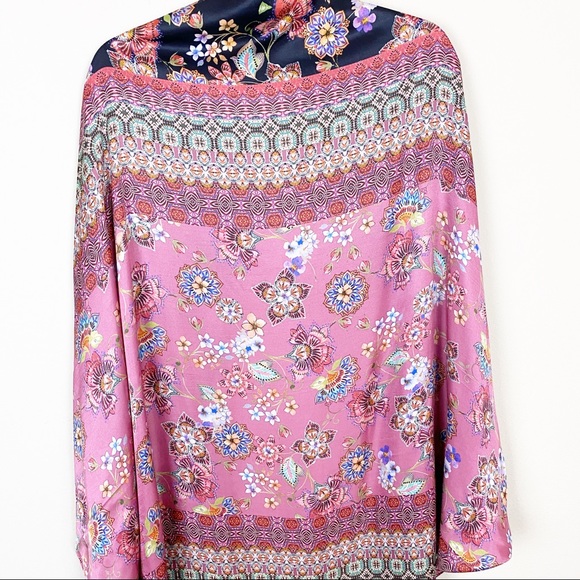 Kachel X Anthropologie Floral Paisley Silk Kimono - Picture 7 of 8